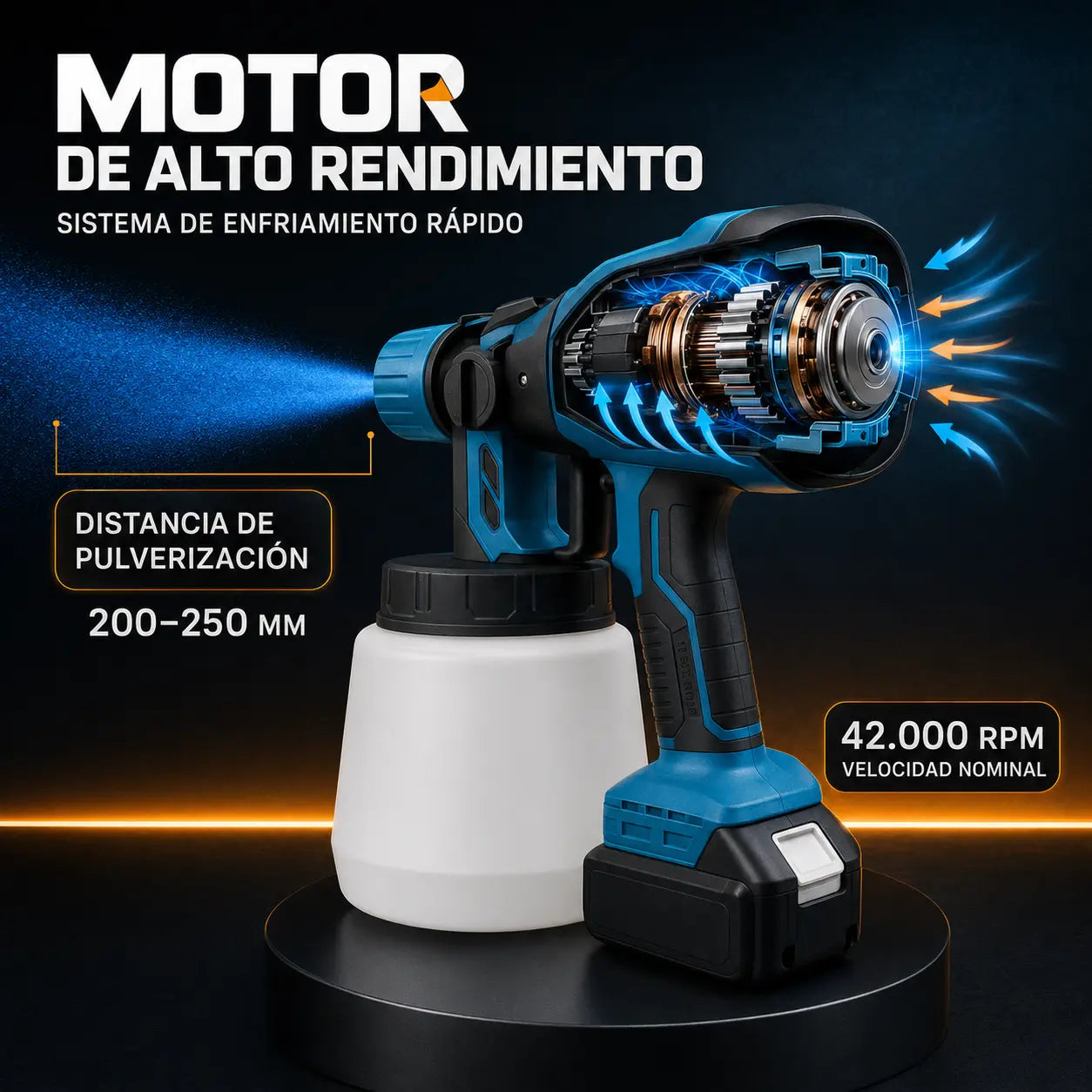 PintaMax™ Pistola para Pintar Inalambrica 400W