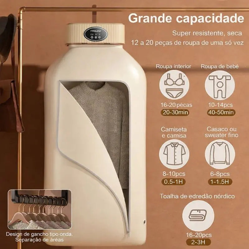 Secador de Roupa Elétrico Portátil