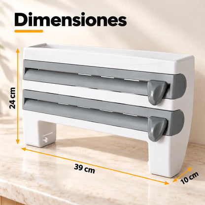 Dispensador de papel de cozinha 4 em 1