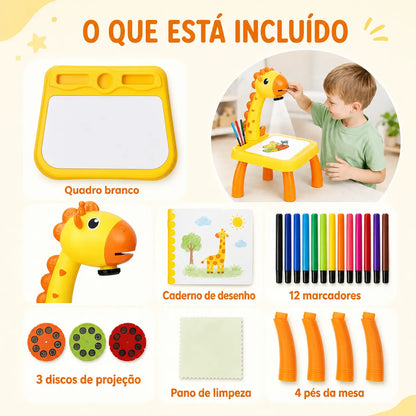 Mesa de Desenho com Projetor para Crianças