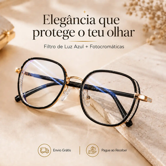 Diamond™ Óculos Fotocromáticos UV400 + Filtro de Luz Azul 👓