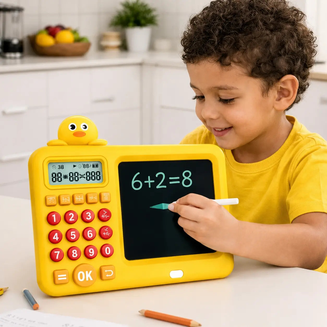 Tableta LCD de Escritura Infantil con Diseño de Patito