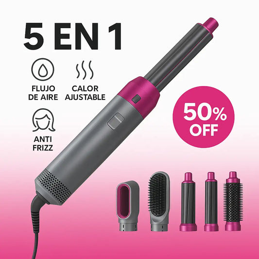 AirStyler™ 5 en 1 Cepillo Eléctrico Secador